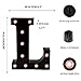 OYCBUZO Light Up Black Alphabet Marquee Letters Sign LED Marquee Number Lights Sign for Night Light Home Bar Christmas Lamp Birthday Party Wedding Decoration L