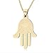 Produktbild BEISUOSIBYW Co.,Ltd Halskette Edelstahl Hand von Fatima Anhänger Halskette Hamas Schmuck Geschenk Wen Männer Geschenk für ihn mit Kette