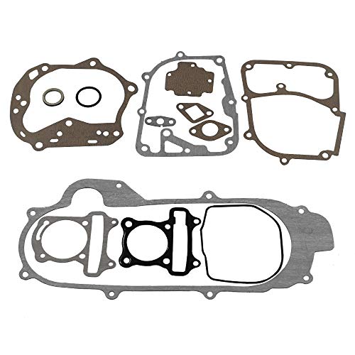 GY6 Cylinder Rebuild Kits Trkimal Upgrade 50mm Big Bore Kit Cylinder head assemble 69mm valve sets for 49CC 50CC 139QMB Moped Scooter Engine, Racing Performance CDI Ignition Coil Spark Plug Clutch etc