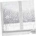 DOITOOL Winter Window Clings Windproof Insulation Film Thermal Window Coverings for Living Room Bedroom