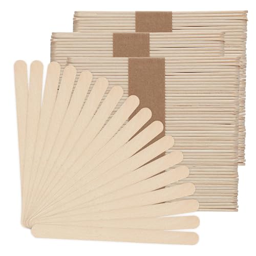 Hygloss Natural Wood Craft Sticks – 4.5-Inch - 150 Count - Smooth and Splinter-Free Jumbo Popsicle Sticks Ideal for Ice Cream Pop Sticks, Treats, DIY Projects, Crafting, Games, Home and School Use