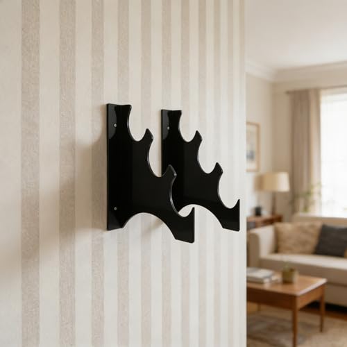 Support mural sabre laser en acrylique transparent lot de 2 - 5