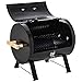 Outsunny Barbacoa de Carbón de Sobremesa Parilla de Barbacoa Compacta con Termómetro y Asas para Jardín BBQ 50x35x39 cm Negro