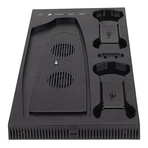 Vomeko Gp5-1510 Cooling Stand For Ps5 Console With Dual Quick Charge Stations And Fans, Compatible With Ps5 Digital And Cd-Rom Versions, Adjustable Height And Led Indicators, Noise Reduction, Black #TOP3