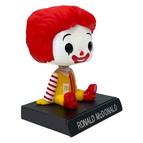 Image of AUGEN Super Hero Mc-Donald Action Figure Limited Edition Bobblehead with Mobile Holder for Car Dashboard, Office Desk & Study Table (Pack of 1)