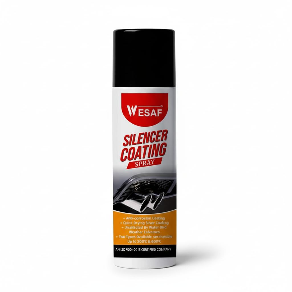 Wesaf 150ML Silencer Coating Spray Black For Bike and Car, Anti-Corrosion, Heat-Resistant Silencer Coating Spray, Prevent Rust and Leak, Diesel wash Resistance-image-42
