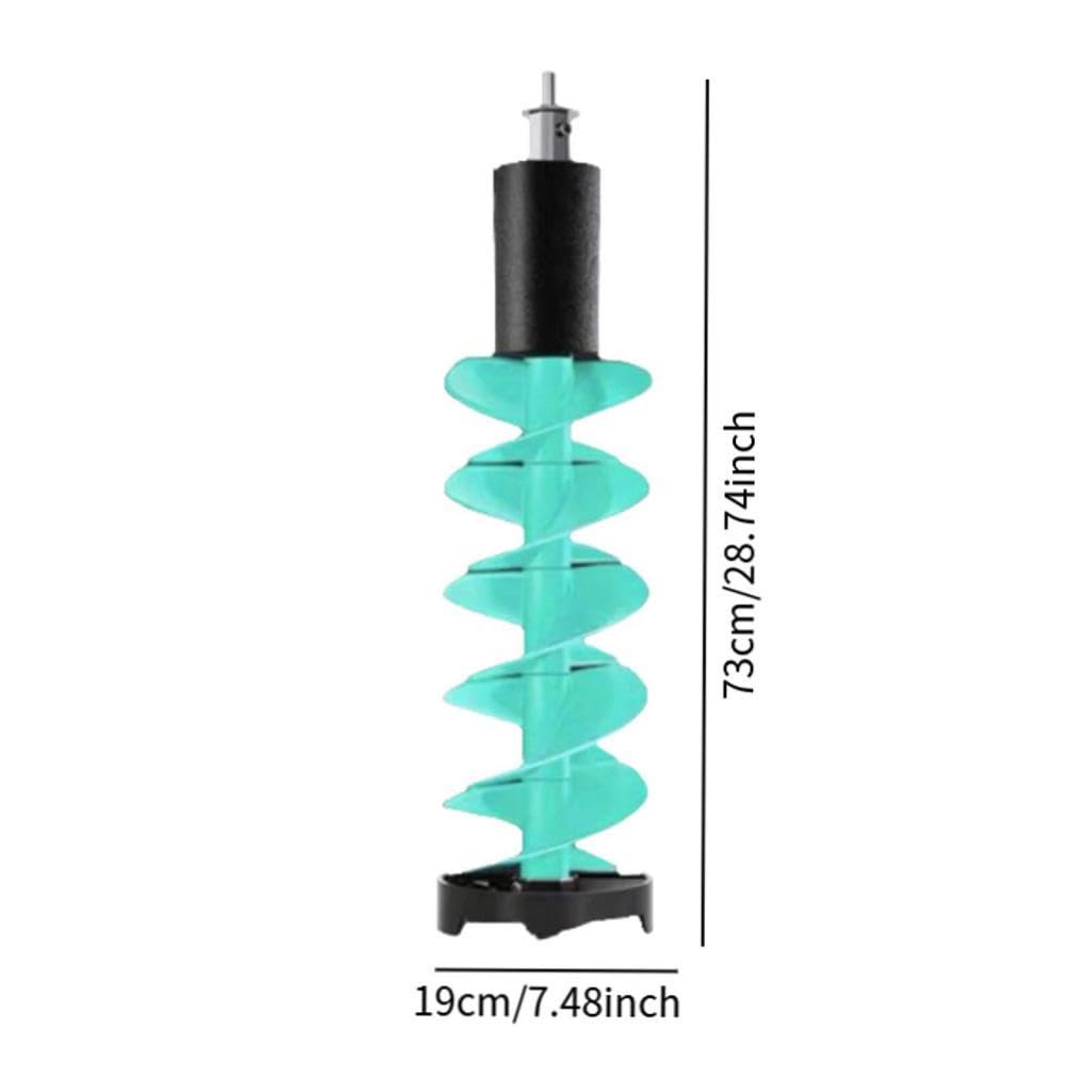 B Baosity Barrena para Hielo Taladro para Hielo Equipo Portátil Aleación de Aluminio Hoja Nylon Ahorro de Energía Adecuado para Pesca en Océanos R, 75 Cm Azul