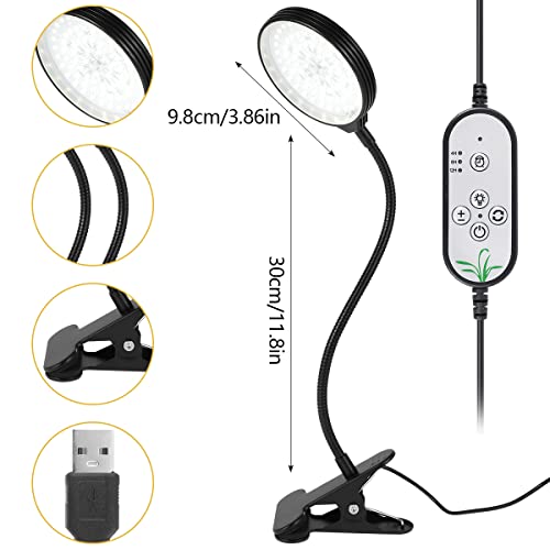 Happyyoo 植物育成ライト led クリップ フルスペクトル USB 植物成長ライト の商品画像 1