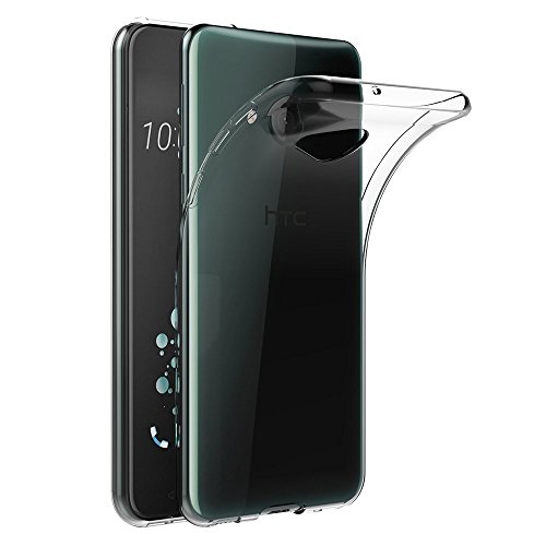 COPHONE® Coque Compatible HTC U Play Etui Transparent antidérapent Coque en Silicone Transparente...