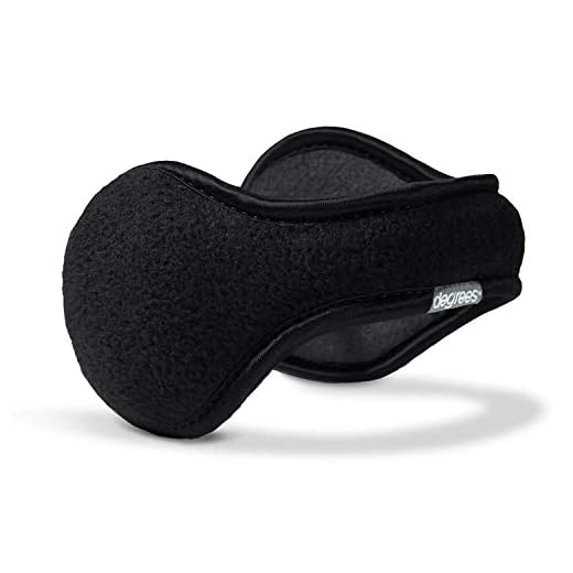 180s Fleece Behind-the-Head Earmuffs Black