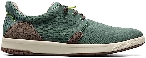 Florsheim Crossover Canvas Elastic Lace Slip-On Sneaker Green Canvas 7.5 W (3E) | Image 1
