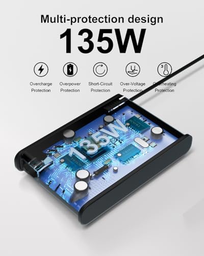Image of 135W 100W USB C AC Laptop Charger Compatible with Lenovo ThinkPad t16 P16s P14s Z16 L15 L14 Charger, ThinkBook 16 14p 14 13x G7 G6 G5 G4+ G3 G2 Laptop Power Supply Cord