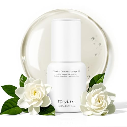 Camellia Concentrate Eye Serum Oil - 0.5 Fl Oz, Natural Dark Circle Treatment, Wrinkle Reduction, Brightens, Nourishes, Smooths Under-Eye, Dropper