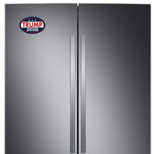 Image of Oval Campaign Magnet, Donald Trump 2028, Republican, GOP, MAGA, 6 inch x 4 inch Magnetic Bumper Sticker
