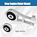 Rear Engine Motor Mount Fits for 2015-2018 Jeep Renegade Fiat 500X 2.4L 68258599AA 68252402AA 68253029AB