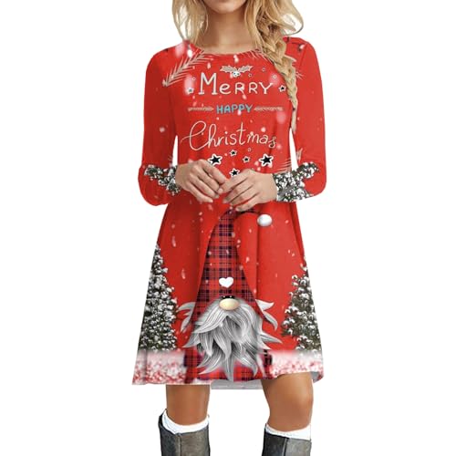 Robe de Noël femme pastèque pour le réveillon en famille et entre amis