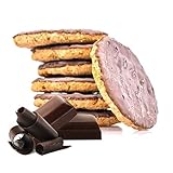 Photo Gallery biscotti proteici line@diet | 7x4 biscotti ricoperti al cioccolato | 26% protein | fit snack 7 chocolate coated