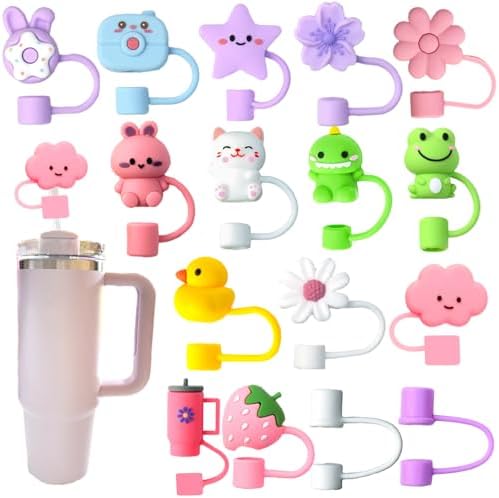 6 Tappi Per Cannuccia Viola In Silicone – Proteggi Bevande Per Bicchieri Stanley 1,2L – Diametro 9-12 Mm - 4