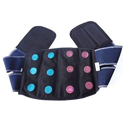 ACUPRESSURE INDIA Acs 12 Magnet Acupressure Back and Abdomen Support Belt (Black)