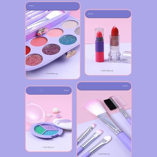 Maletín de maquillaje para niños de 57 piezas el regalo de princesas para niñas creativas 4
