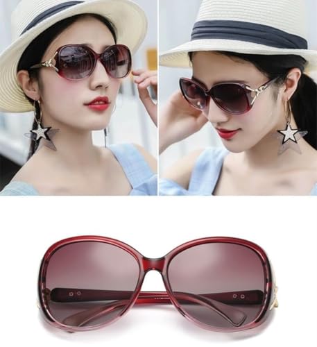 Image of IFLASH Women Oversized Polarized Sunglasses Ladies Large Shades Classic Fox Sunglasses