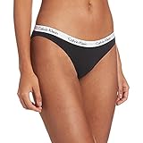 Frauen Slip Karussell Calvin Klein Damen Slip CAROUSEL - BIKINI, Gr. 38 (Herstellergröße: M), Schwarz (BLACK 001)