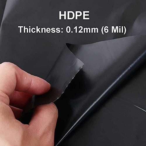 Premium HDPE Teichfolie 0,2mm - 2,1x3m, Wasserdicht & UV-beständig