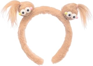 طوق رأس مبطن بتصميم دمية للبنات من دافان - بيج