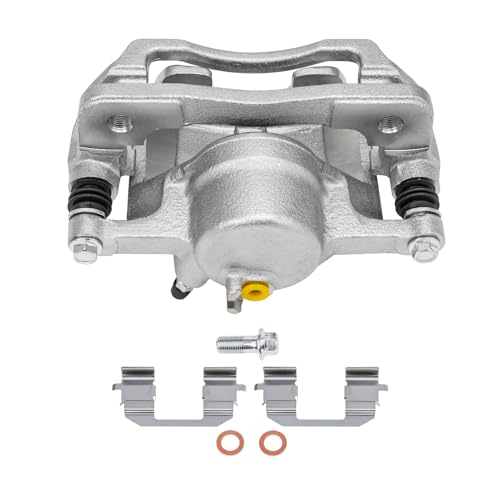 Image of Detroit Axle - Front 2pc Brake Calipers for 97-00 Acura EL | 96-11 Honda Civic, 10-14 Insight, 2 Disc Brake Calipers with Bracket Replacement