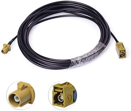 wlaniot Fakra K Female to Male Pigtail Cable RG174 16.4ft Sirius Antenna Extension Cable Truck/RV XM Satellite Radio Antenna