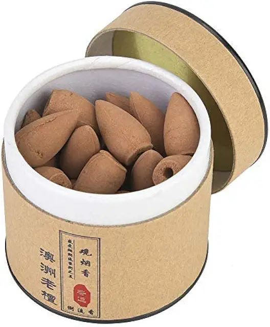 40Pcs Backflow Incense Cones - Sandalwood Fragrance for Relaxation & Meditation