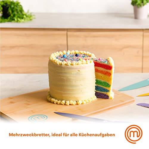 MasterChef Schneidebretter Holz, Schneidebretter Bambus, 38cm x 27,5cm / 34cm x 23,5cm / 23cm x 15cm, Holzbretter (Groß, Mittel und Klein)… – Ansicht 5