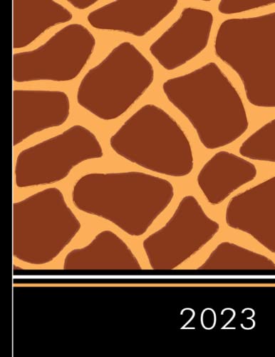Giraffe print appointment book 2023: Animal print 2023 appointment book