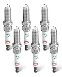 6Pcs Double Iridium Spark Plug Fits for INFINITI EX35 FX35 G25 G35 JX35 M35 M35h Q50 Q70 QX60 Nissan 350Z Altima Quest V6 3.5L Engine 2007-2020 Replace 93501 LKAR7BIX-11S