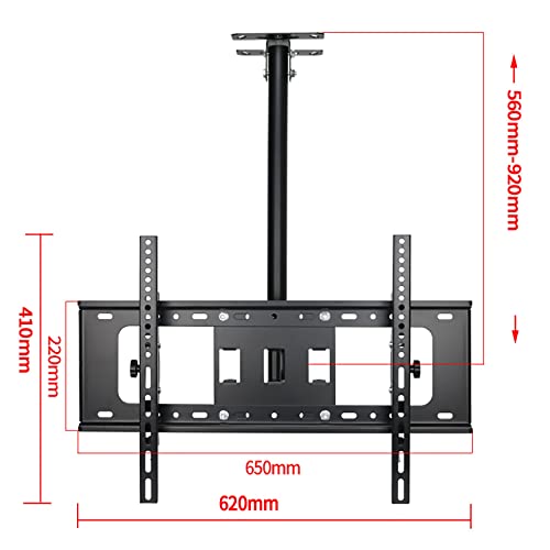 Support plafond TV réglable pour éviter les reflets sur écran 32-65