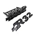 HUAYU MK4 MK5 Golf 4 Golf 5 Gloss Black Chrome VW Golf R32 Front Grill und LKW-Abzeichen Emblem R32 Boot Logo Aufkleber 1999-2008 (2 stücke) (Color : Gloss Black)