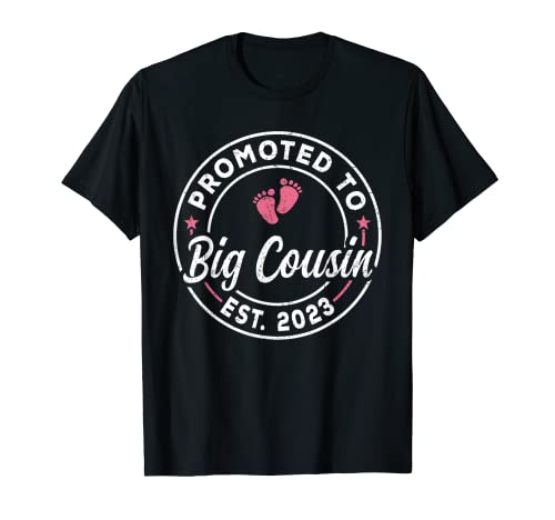 Promocionado a Primo 2023 Funny New Cousin Camiseta
