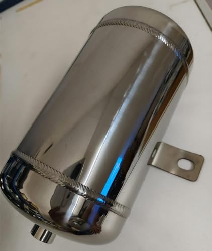 MLYAYE Stainless Steel Emergency Air Tank 60 L 50 40 30 25 20 10 5 L, Compressed Auxiliary Air Tanks & Gas Storage Containers - 1.25 Mpa Pressure Vacuum Buffer Vessel w/Fittings(2.2Gal/10L(C))