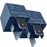 2-Pack 13306943 (13468936) Relay 12V 4-Pin Mini Underhood Fuse Box Secondary Air Injection Fan Replaces, Fits...