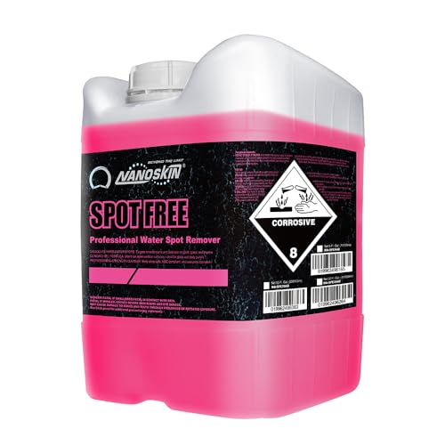 Nanoskin SPOT FREE Water Spot Remover 5 Gallons - Removes Water Spots & Surface Acid Rain | Safe for Chrome and All Painted Surfaces | Acid-Based Cleaner | Prepares Surface for Waxing | 4:1 Dilution