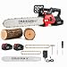 16" Electric Chainsaw, 1800W Brushless Cordless Chainsaw, 21V Powerful Battery Chainsaws with 2 Rechargeable Batteries, 2 Chains & Chain and Guide Bar, 25,000 RPM Handheld Chain saws for Wood Cutting