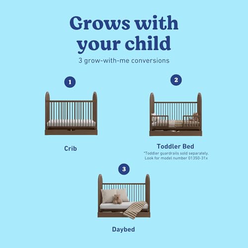 Image of Graco Olivia 3-in-1 Convertible Crib with Drawer - Converts from Baby Crib to Toddler Bed and Daybed, GREENGUARD Gold Certified, Baby Safety Alliance Verified, Easy Assembly (Hazelnut)