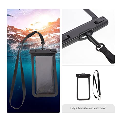 Bolsa para telefone à prova d'água: Capa de celular transparente subaquática com cordão de pescoço