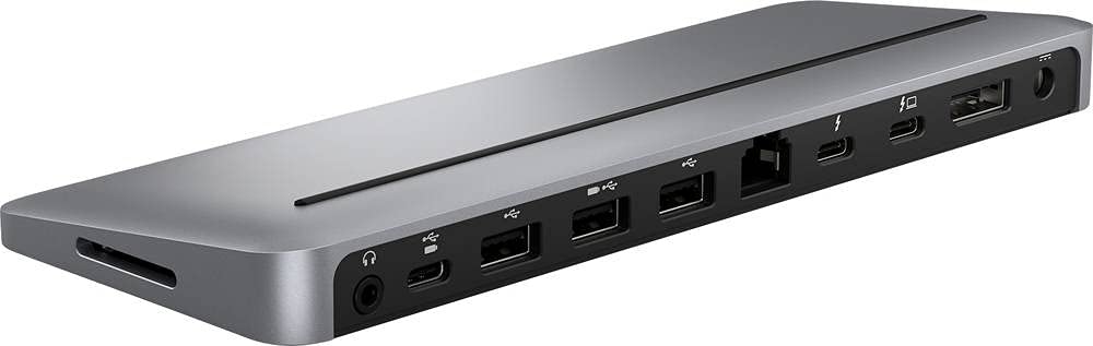 Brydge Stone Pro Docking Station Thunderbolt™ 3, 87 W, Dual Displays (4K @ 60 Hz), DisplayPort, USB-C 3.1 Gen 2, USB-A & More, MacOS & Windows