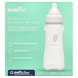 Evenflo Feeding Balance+ Bottles, Standard, 0+ Months, Slow Flow, 3 Bottles, 9 oz (270 ml)