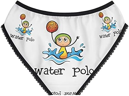 Stickman Playing Water Polo Panties, Underwear, Briefs, Cotton Briefs, Underwear, Panties For Women