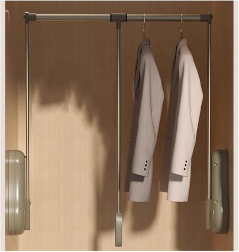 Tringle à vêtements télescopique kaki pour optimiser le haut du dressing