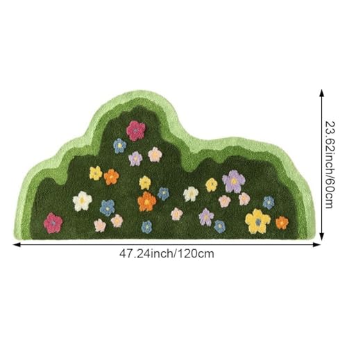 Tapis absorbant antidérapant vert en relief pour sécuriser et décorer le sol - 4