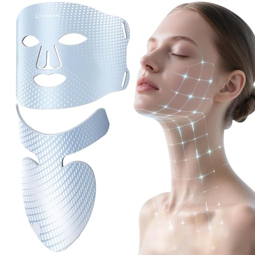 Lovsheme LED Face Mask & Neck Mask, 556 High-Density Light Beads ...