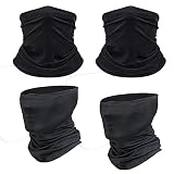 Ble 4 Pièces Multifonctionnel Tube Foulard Masque, Magique Respirant Foulard, Masque Solaire Masque Protecteur de Cou, pour L'alpinisme, Vélo, escalade